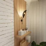 EMIBIG LOTUS K1 BLACK/GOLD Fekete Beltéri Fali lámpa E14 IP20 EB-1106-K1