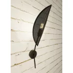 EMIBIG LOTUS K1 BLACK/GOLD Fekete Beltéri Fali lámpa E14 IP20 EB-1106-K1