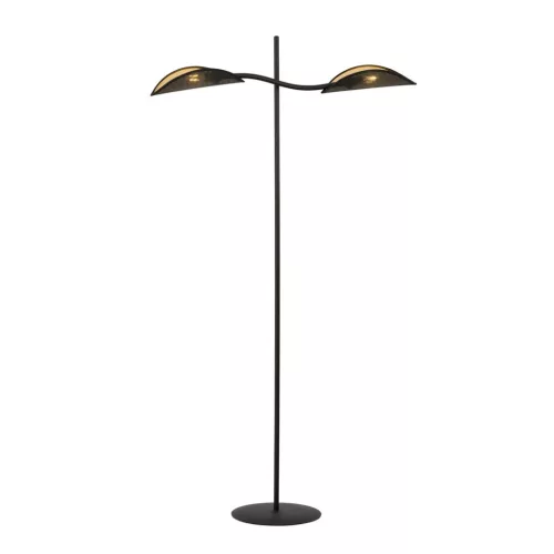 EMIBIG LOTUS LP2 BLACK/GOLD Fekete Beltéri Állólámpa E14 IP20 EB-1106-LP2