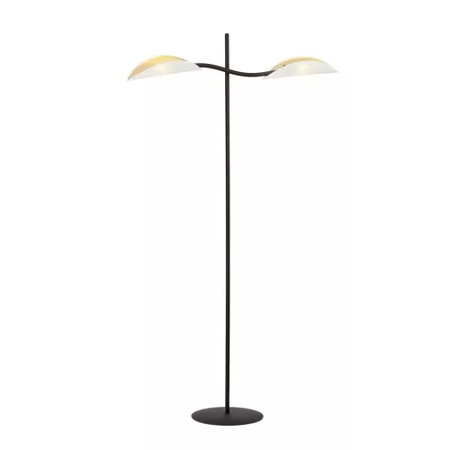 EMIBIG LOTUS LP2 WHITE/GOLD Fekete Beltéri Állólámpa E14 IP20 EB-1107-LP2