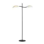 EMIBIG LOTUS LP2 WHITE/GOLD Fekete Beltéri Állólámpa E14 IP20 EB-1107-LP2