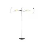 EMIBIG LOTUS LP2 WHITE/GOLD Fekete Beltéri Állólámpa E14 IP20 EB-1107-LP2