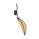 EMIBIG LOTUS K1 BLACK/RATTAN Fekete Beltéri Fali lámpa E14 IP20 EB-1108-K1