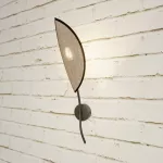 EMIBIG LOTUS K1 BLACK/RATTAN Fekete Beltéri Fali lámpa E14 IP20 EB-1108-K1