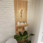 EMIBIG LOTUS K1 BLACK/RATTAN Fekete Beltéri Fali lámpa E14 IP20 EB-1108-K1