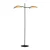 EMIBIG LOTUS LP2 BLACK/RATTAN Fekete Beltéri Állólámpa E14 IP20 EB-1108-LP2