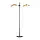 EMIBIG LOTUS LP2 BLACK/RATTAN Fekete Beltéri Állólámpa E14 IP20 EB-1108-LP2