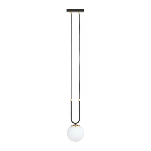 EMIBIG GLAM 1 BLACK/OPAL Fekete Beltéri Függőlámpa E14 IP20 EB-1112-1