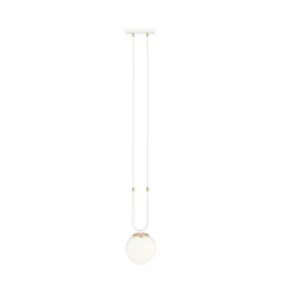   EMIBIG GLAM 1 WHITE/OPAL Fehér Beltéri Függőlámpa E14 IP20 EB-1115-1