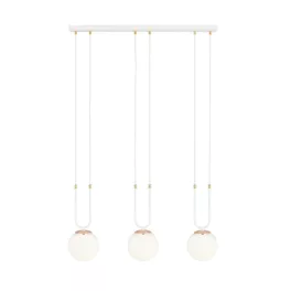  EMIBIG GLAM 3 WHITE/OPAL Fehér Beltéri Függőlámpa E14 IP20 EB-1115-3