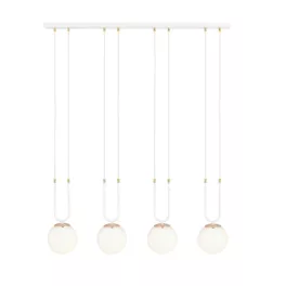   EMIBIG GLAM 4 WHITE/OPAL Fehér Beltéri Függőlámpa E14 IP20 EB-1115-4