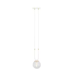   EMIBIG GLAM 1 WHITE/TRANSPARENT Fehér Beltéri Függőlámpa E14 IP20 EB-1116-1