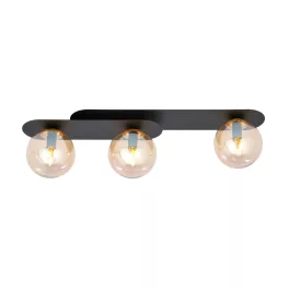   EMIBIG PLAZA 3 BLACK/MIODOWY Fekete Beltéri Mennyezeti lámpa E14 IP20 EB-1120-3