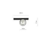 EMIBIG FIT 1 BLACK/GRAFIT Fekete Beltéri Mennyezeti lámpa E14 IP20 EB-1122-1