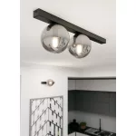 EMIBIG FIT 2 BLACK/GRAFIT Fekete Beltéri Mennyezeti lámpa E14 IP20 EB-1122-2