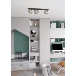 EMIBIG FIT 3 BLACK/GRAFIT Fekete Beltéri Mennyezeti lámpa E14 IP20 EB-1122-3