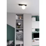 EMIBIG FIT 1 BLACK/OPAL Fekete Beltéri Mennyezeti lámpa E14 IP20 EB-1124-1
