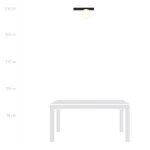 EMIBIG FIT 1 BLACK/OPAL Fekete Beltéri Mennyezeti lámpa E14 IP20 EB-1124-1