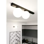 EMIBIG FIT 2 BLACK/OPAL Fekete Beltéri Mennyezeti lámpa E14 IP20 EB-1124-2