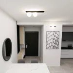 EMIBIG FIT 2 BLACK/OPAL Fekete Beltéri Mennyezeti lámpa E14 IP20 EB-1124-2