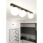 EMIBIG FIT 3 BLACK/OPAL Fekete Beltéri Mennyezeti lámpa E14 IP20 EB-1124-3