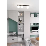 EMIBIG FIT 3 BLACK/OPAL Fekete Beltéri Mennyezeti lámpa E14 IP20 EB-1124-3