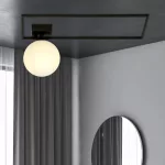 EMIBIG IMAGO 1A BLACK/OPAL Fekete Beltéri Mennyezeti lámpa E14 IP20 EB-1130-1A