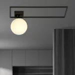 EMIBIG IMAGO 1A BLACK/OPAL Fekete Beltéri Mennyezeti lámpa E14 IP20 EB-1130-1A