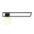 EMIBIG IMAGO 1B BLACK/OPAL Fekete Beltéri Mennyezeti lámpa E14 IP20 EB-1130-1B