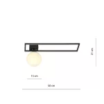EMIBIG IMAGO 1B BLACK/OPAL Fekete Beltéri Mennyezeti lámpa E14 IP20 EB-1130-1B
