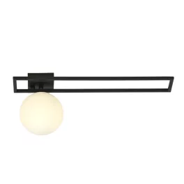   EMIBIG IMAGO 1C BLACK/OPAL Fekete Beltéri Mennyezeti lámpa E14 IP20 EB-1130-1C