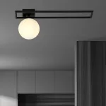 EMIBIG IMAGO 1C BLACK/OPAL Fekete Beltéri Mennyezeti lámpa E14 IP20 EB-1130-1C