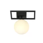 EMIBIG IMAGO 1E BLACK/OPAL Fekete Beltéri Mennyezeti lámpa E14 IP20 EB-1130-1E