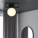 EMIBIG IMAGO 1E BLACK/OPAL Fekete Beltéri Mennyezeti lámpa E14 IP20 EB-1130-1E