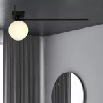 EMIBIG IMAGO 1F BLACK/OPAL Fekete Beltéri Mennyezeti lámpa E14 IP20 EB-1130-1F