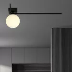 EMIBIG IMAGO 1F BLACK/OPAL Fekete Beltéri Mennyezeti lámpa E14 IP20 EB-1130-1F