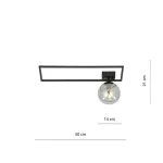 EMIBIG IMAGO 1A BLACK/GRAFIT Fekete Beltéri Mennyezeti lámpa E14 IP20 EB-1131-1A
