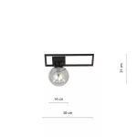 EMIBIG IMAGO 1D BLACK/GRAFIT Fekete Beltéri Mennyezeti lámpa E14 IP20 EB-1131-1D