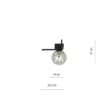 EMIBIG IMAGO 1G BLACK/GRAFIT Fekete Beltéri Mennyezeti lámpa E14 IP20 EB-1131-1G