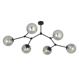   EMIBIG SPACE 6 BLACK/GRAFIT Fekete Beltéri Mennyezeti lámpa E14 IP20 EB-1134-6