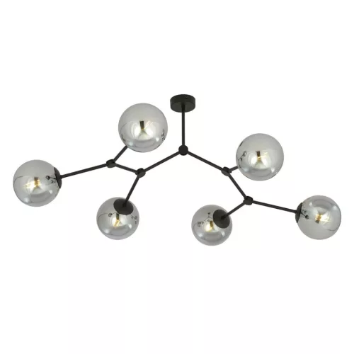 EMIBIG SPACE 6 BLACK/GRAFIT Fekete Beltéri Mennyezeti lámpa E14 IP20 EB-1134-6