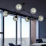 EMIBIG SPACE 6 BLACK/GRAFIT Fekete Beltéri Mennyezeti lámpa E14 IP20 EB-1134-6