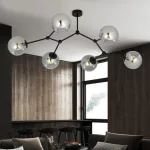 EMIBIG SPACE 6 BLACK/GRAFIT Fekete Beltéri Mennyezeti lámpa E14 IP20 EB-1134-6