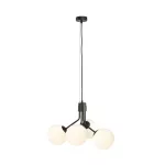 EMIBIG NOVA 4 BLACK/OPAL Fekete Beltéri Függőlámpa E14 IP20 EB-1138-4