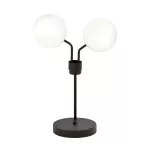 EMIBIG NOVA LN2 BLACK/OPAL Fekete Beltéri Asztali lámpa E14 IP20 EB-1138-LN2
