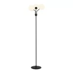 EMIBIG NOVA LP3 BLACK/OPAL Fekete Beltéri Állólámpa E14 IP20 EB-1138-LP3