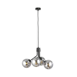   EMIBIG NOVA 4 BLACK/GRAFIT Fekete Beltéri Függőlámpa E14 IP20 EB-1140-4