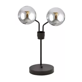   EMIBIG NOVA LN2 BLACK/GRAFIT Fekete Beltéri Asztali lámpa E14 IP20 EB-1140-LN2