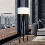 EMIBIG ASTON LP1 WHITE/GOLD Fekete Beltéri Állólámpa E27 IP20 EB-1147-LP1