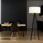 EMIBIG ASTON LP1 WHITE/GOLD Fekete Beltéri Állólámpa E27 IP20 EB-1147-LP1